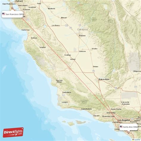 sfo to sna flight time|Flights from San Francisco to Santa Ana: SFO to SNA Flights